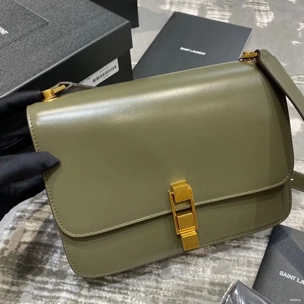 Rep ladies REP CARRE IN SMOOTH SATCHEL LOULOU LEATHER YSL 0515